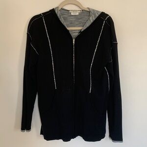 Women’s OST Leisure Long Sleeve Black Zip-up - Size Large